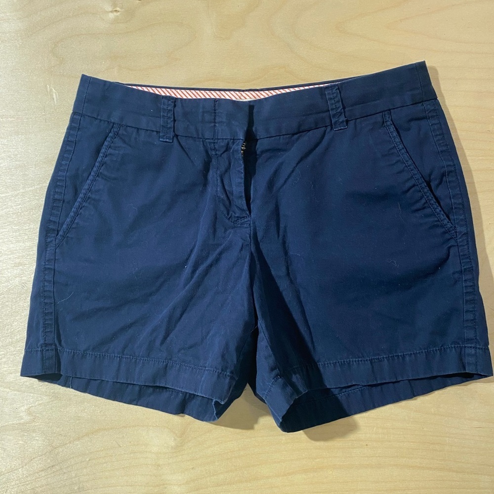 J. Crew Chino Navy Women's Shorts Size 2 (MS)